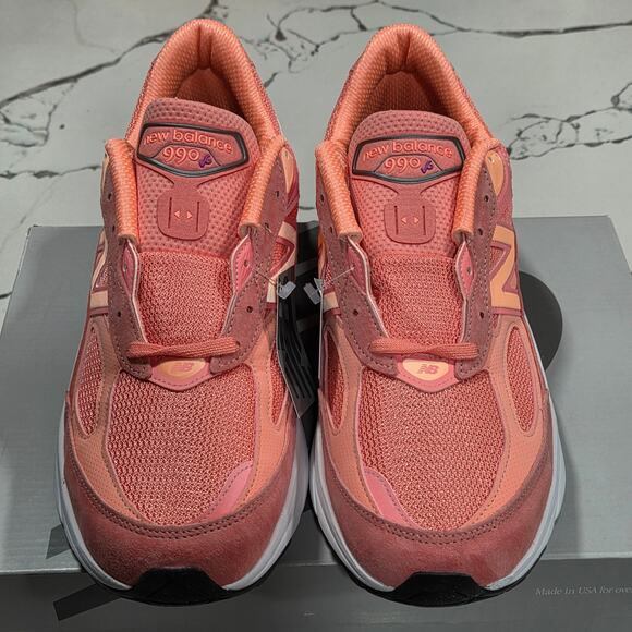 New Balance 990 v6 Sunrise Rose Size 10.5 Men\'s MiUSA Running Shoes U990SR6